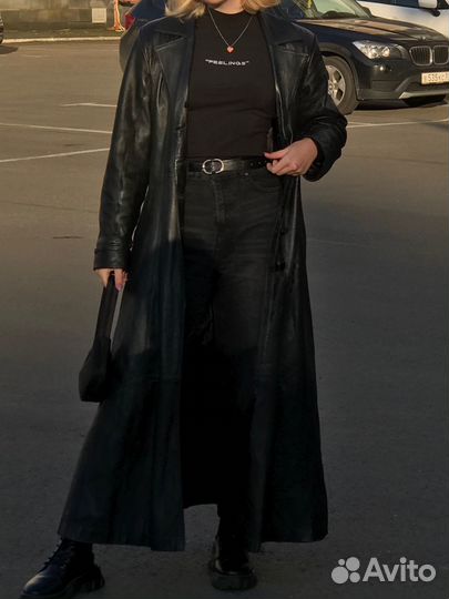 Кожаный плащ