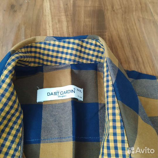 Мужская рубашка в клетку 50-52 размер