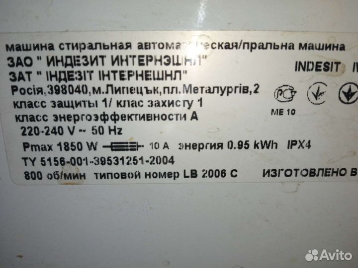 Панель индезит