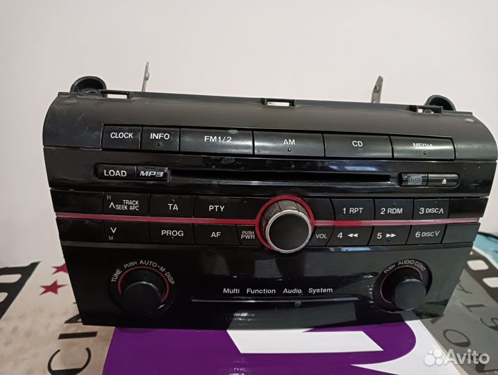 Магнитола штатная mazda 3 bk