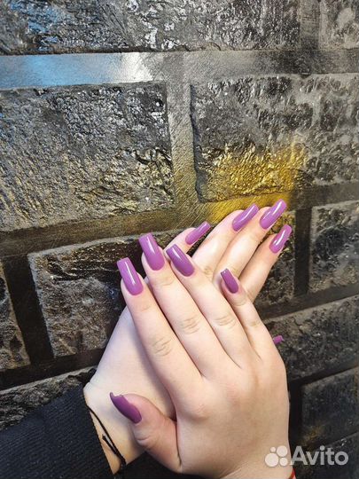 Наращивание, запечатывание+аппаратный маникюр.700