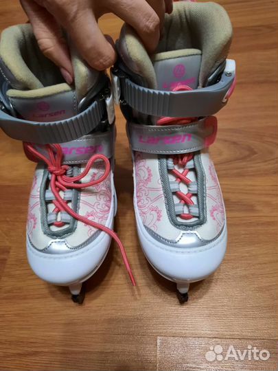 Коньки детские раздвижные larsen liberty р. 26-29