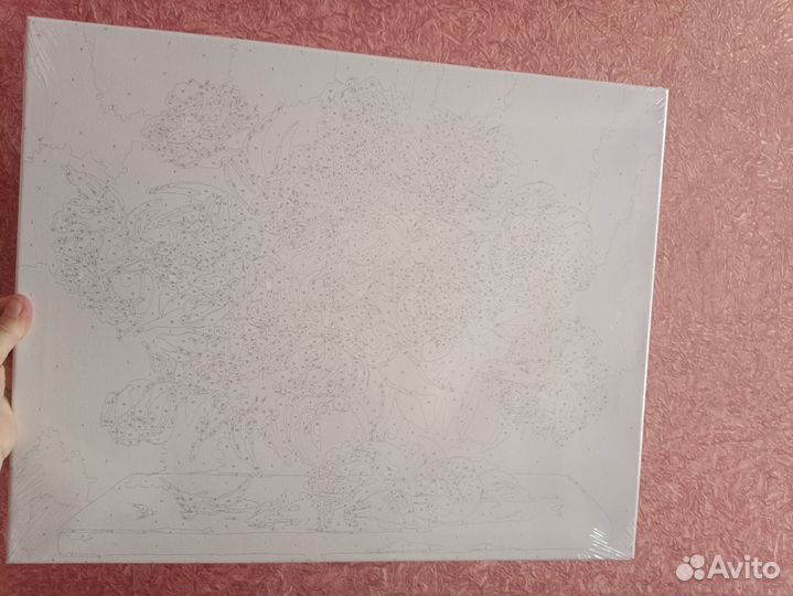 Картина по номерам пионы новая 40*50