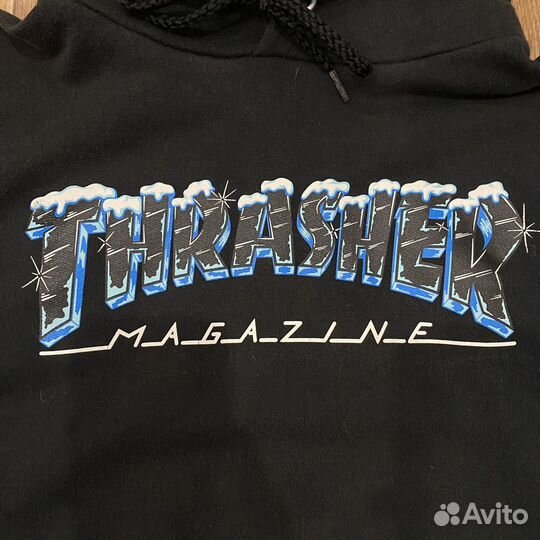 Худи thrasher black ice