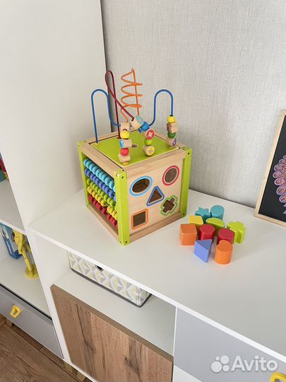 Развивающая игрушка Деревянный умный кубик