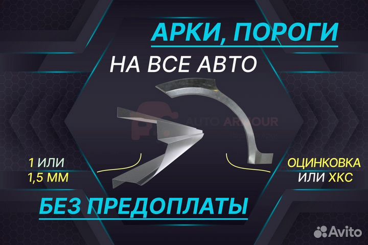 Задняя арка Opel Astra на все авто кузовные