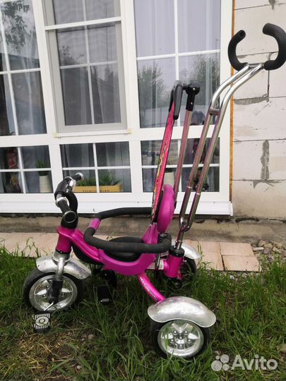 Велосипед с родительской ручкой