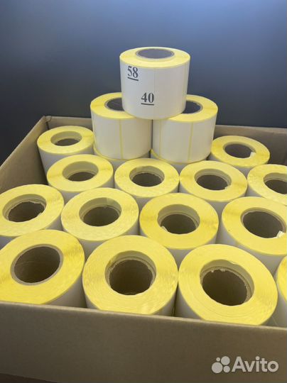 Термоэтикетки 58х40 в розницу и оптом