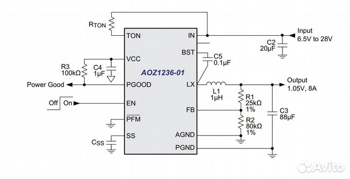 Микросхема AOZ1236QI-01 Z1236012
