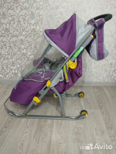 Детские санки коляска бу