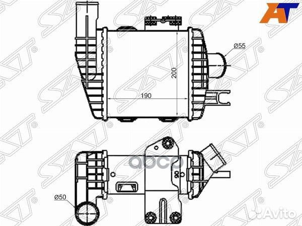 Интеркулер hyundai tucson 04-09/KIA sportage 04-09