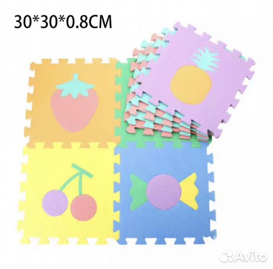 Коврик пазл для детей мягкий пол