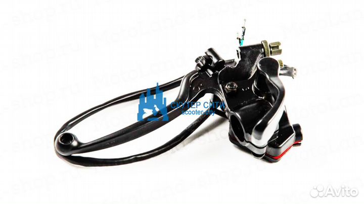 Курок газа в сборе с рычагом тормоза под два тросс