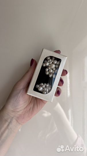 Брошь и кольцо (искуственный жемчуг)