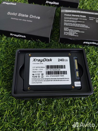 Новый SATA SSD накопитель XrayDisk 240Gb + кабель