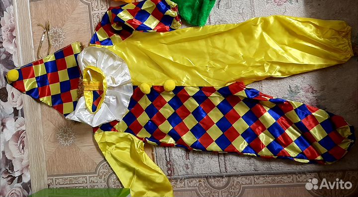 Новогодний детский костюм гнома и клоуна