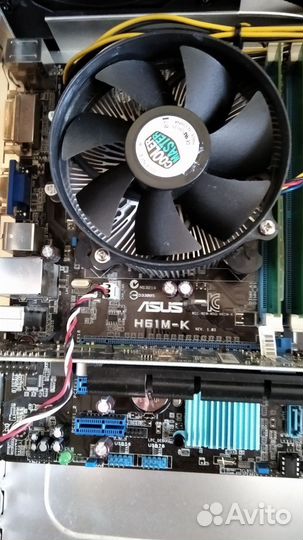 Материнская плата asus H61M-K 1155