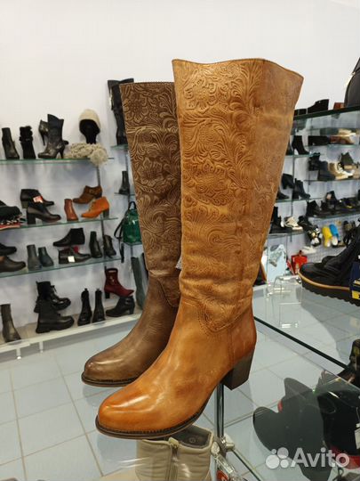 Сапоги казаки женские 38 утеплённые