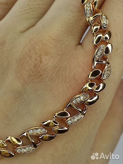 Шикарный браслет цепь, длина 18,5 и 20см