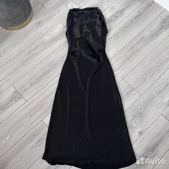 Атласное платье zara M L оригинал