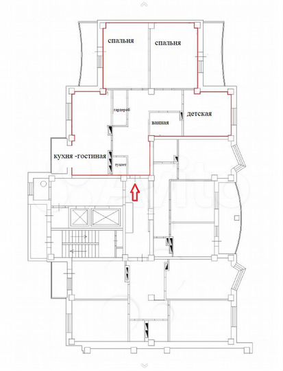 4-к. квартира, 130 м², 2/11 эт.