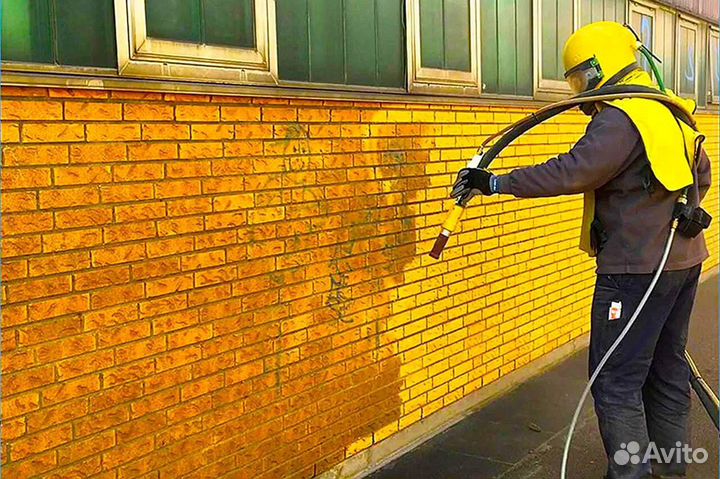 Очистка пескоструйным арпаратом