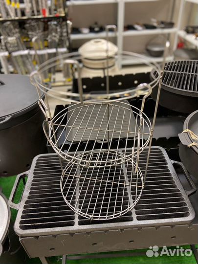 Мультиэтажерка для тандыра с бортиками 30 см