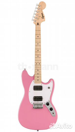 Гитара Squier Sonic Mustang HH Flash Розовый