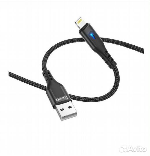 Кабель USB x Lightning Hoco. DU08Plus (2.4A/2m.) и