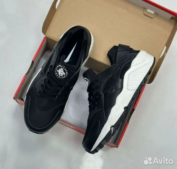 Кроссовки Nike Air Huarache (Black & White)