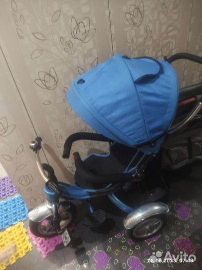 Трехколесный велосипед коляска