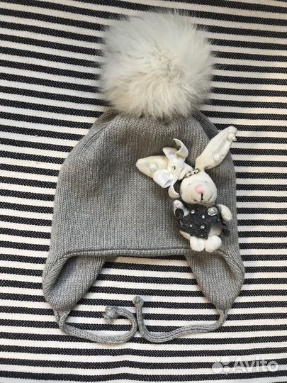 Шапки Catya Италия, хлопок и шерсть.осень зима