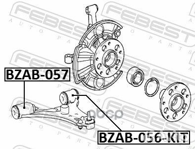 Сайлентблок нижнего рычага подвески (комплект)