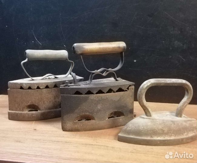 Утюг чугунный старинный