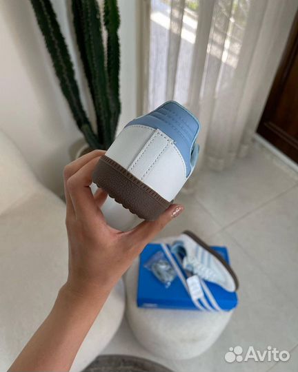 Кроссовки Adidas Samba OG 'White Halo Blue Gum'