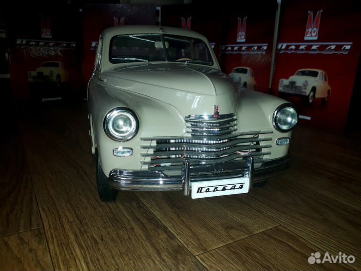 Мосштабная модель легендарного автомобиля победа г