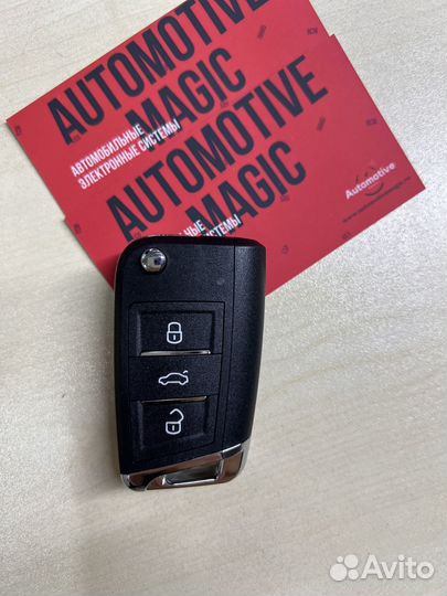 Ключ Volkswagen, Skoda, Seat с программированием