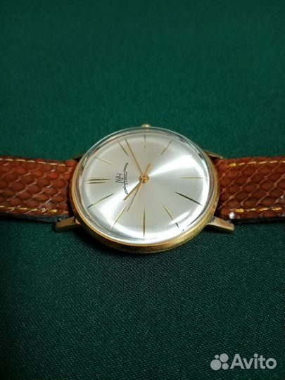 Часы луч ультратонкий СССР позолоченные