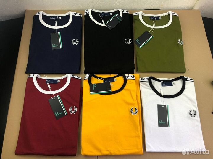 Футболка Fred perry с лампасами