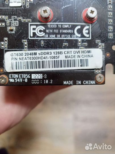 Видеокарта gt 630 2gb
