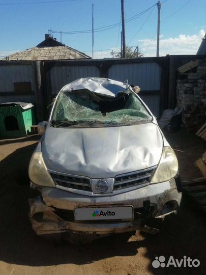 Nissan Tiida 1.5 AT, 2009, битый, 225 000 км