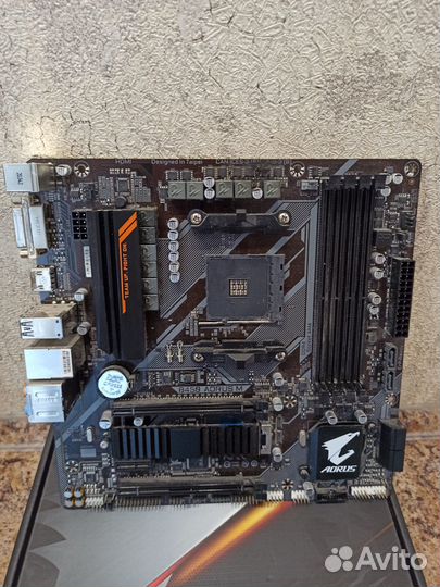 Материнская плата b450 aorus m на запчасти