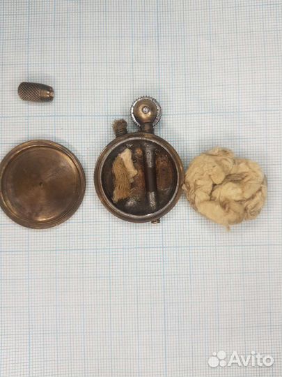 Зажигалка бензиновая круглая.(антикварная)