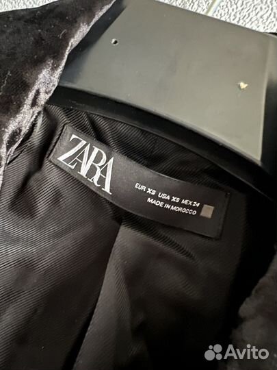 Пиджак Zara женский бархатный
