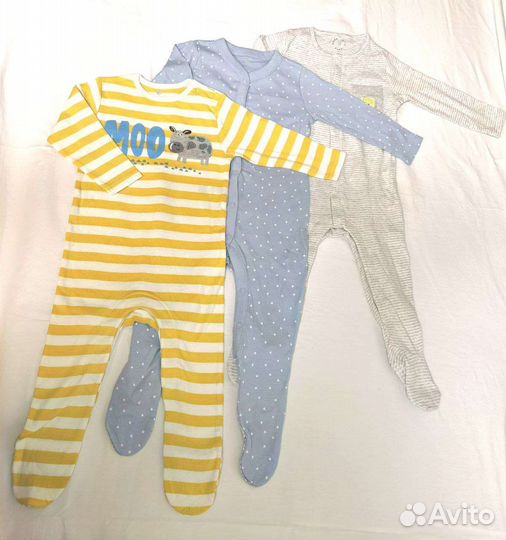 Детские слипы новые 9-12 мес