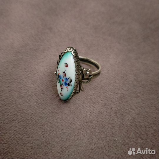 Кольцо финифть СССР