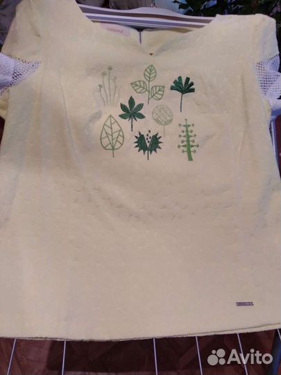 Костюм с юбкой 50-52р летний х/ б