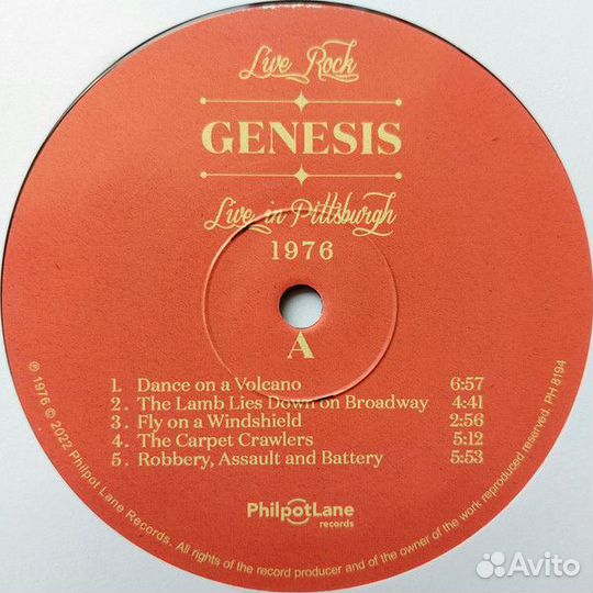 Виниловая пластинка genesis - live IN pittsburgh 1976 (LP)