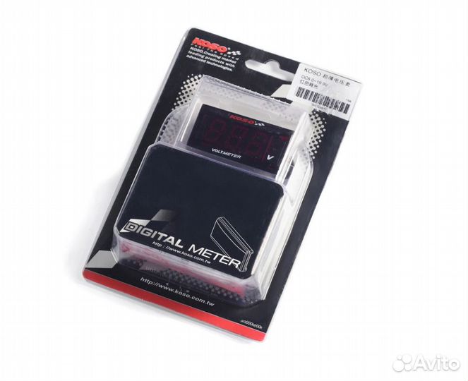 Цифровой ЖК вольтметр koso прямоугольный красный