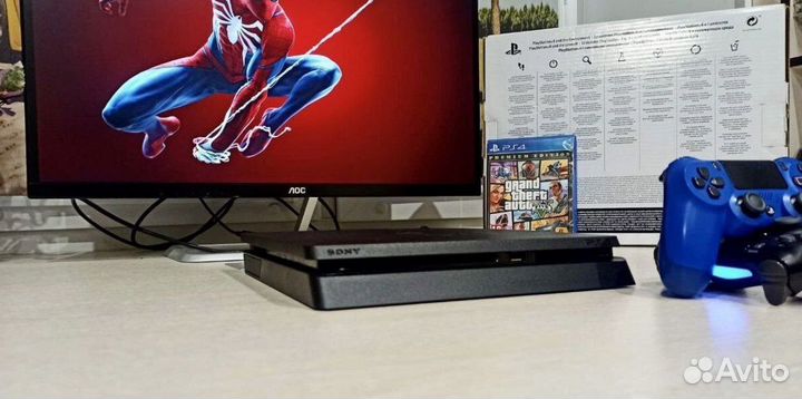 Playstation 4 Slim + 100 игр